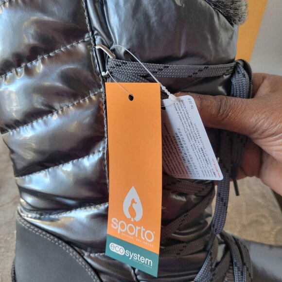 NWT – NWB Sporto Charles Angled Calf Waterproof Winter Boots (Size: 9M) - Picture 2 of 12